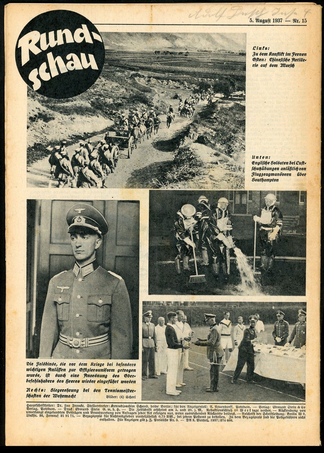 Z FACEBOOK AUCTION - Rare German Soldatenbund NS Reichskriegerbund Veteran&#39;s Magazine 1937 NSRKB