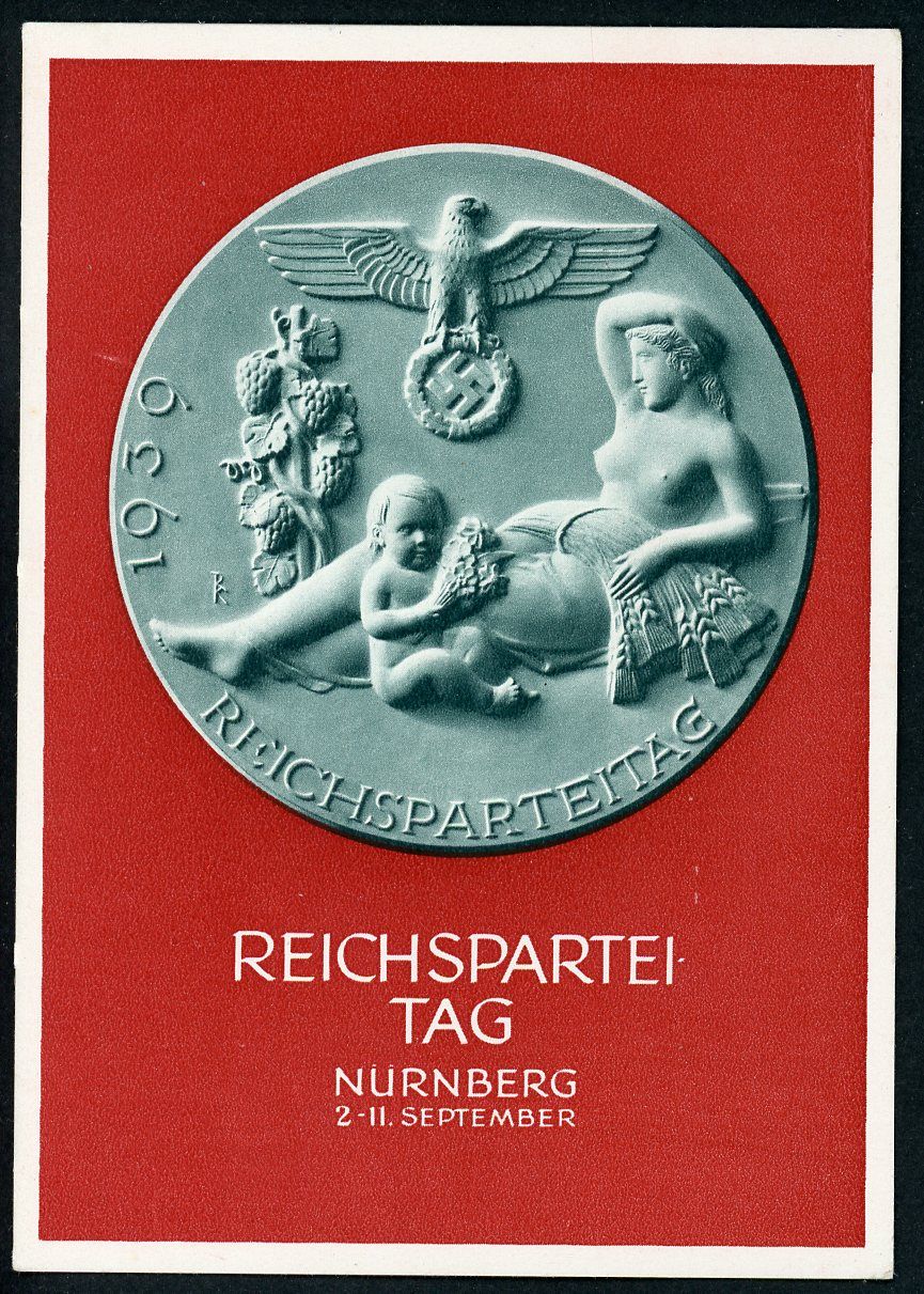 Z FACEBOOK AUCTION - German Third Reich Postcard For 1939 ReichsParteiTag Party Rally In Nurnberg