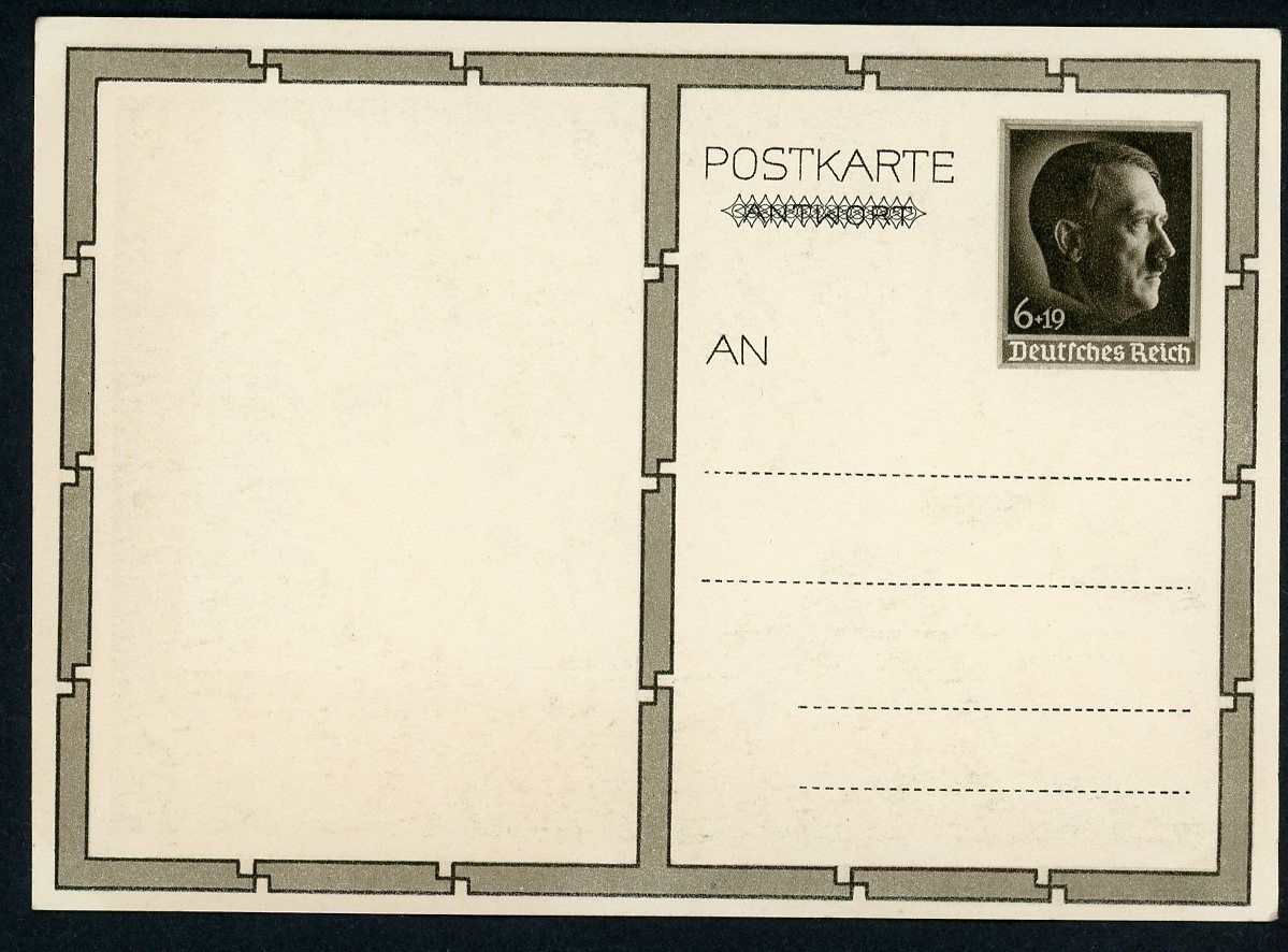 Z FACEBOOK AUCTION - Adolf H!tler Portrait Postcard