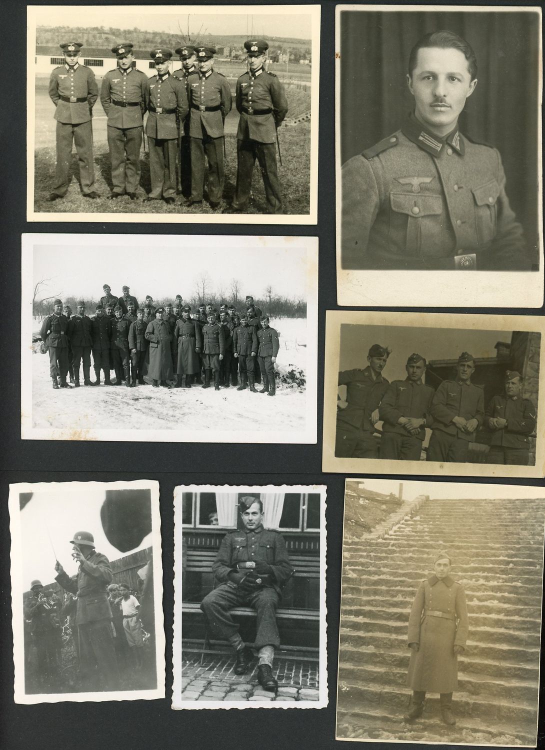 Z FACEBOOK AUCTION - Lot of 25 German WW2 Photos - Portraits, Groups, Army Luftwaffe, RAD, Medals, Visor Caps &amp; More!