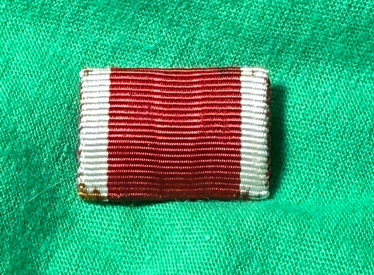 FACEBOOK AUCTION - German WW2 Third Reich Era Ribbon Bar For DRK Red Cross OR NSV Social Welfare *