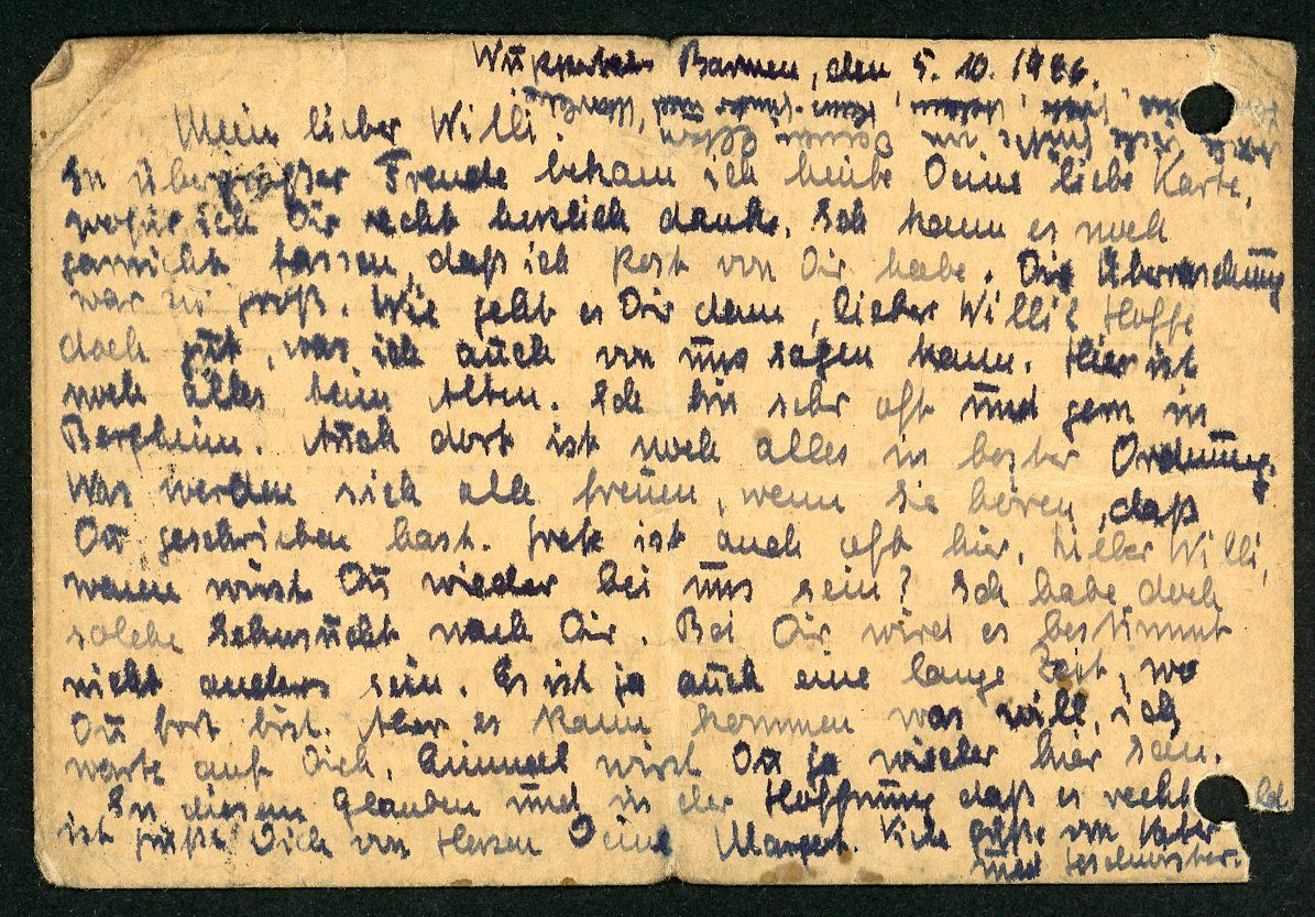 FACEBOOK AUCTION - Red Cross Message Postcard For German Soldier IN Russian POW Camp USSR 1946