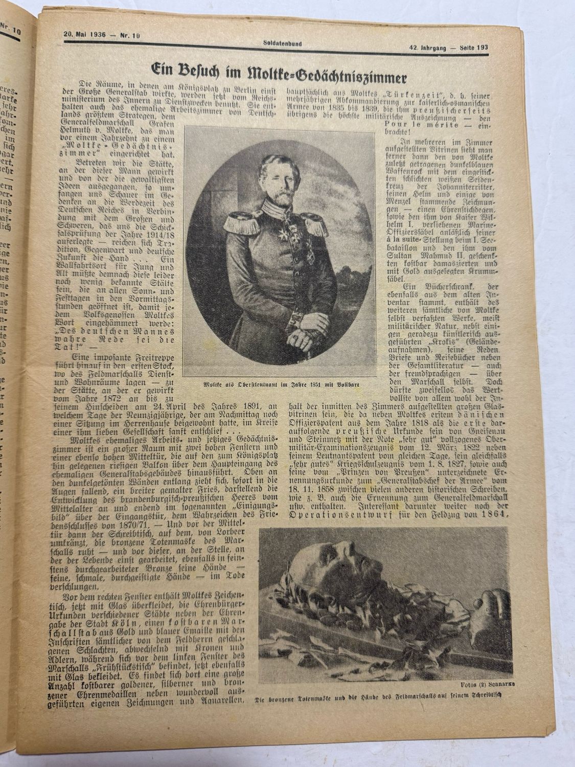 FACEBOOK AUCTION - Rare German Soldatenbund NS Reichskriegerbund Veteran&#39;s Magazine 1936 NSRKB