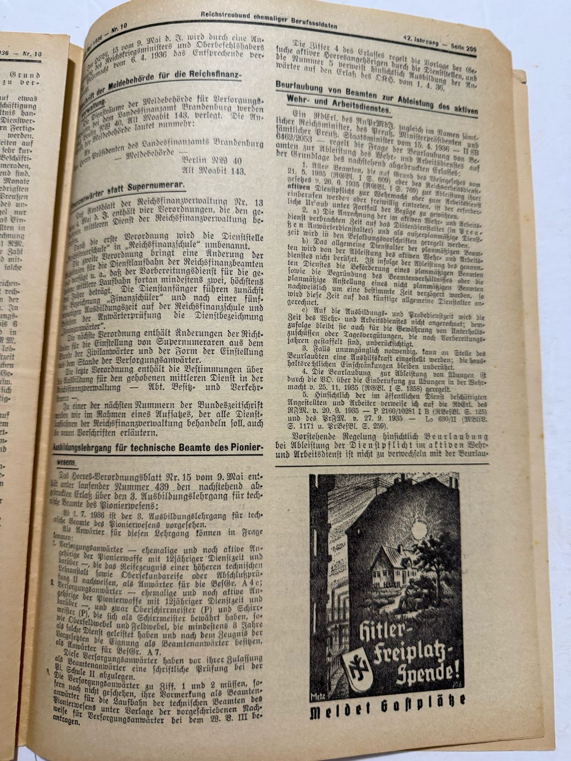 FACEBOOK AUCTION - Rare German Soldatenbund NS Reichskriegerbund Veteran&#39;s Magazine 1936 NSRKB
