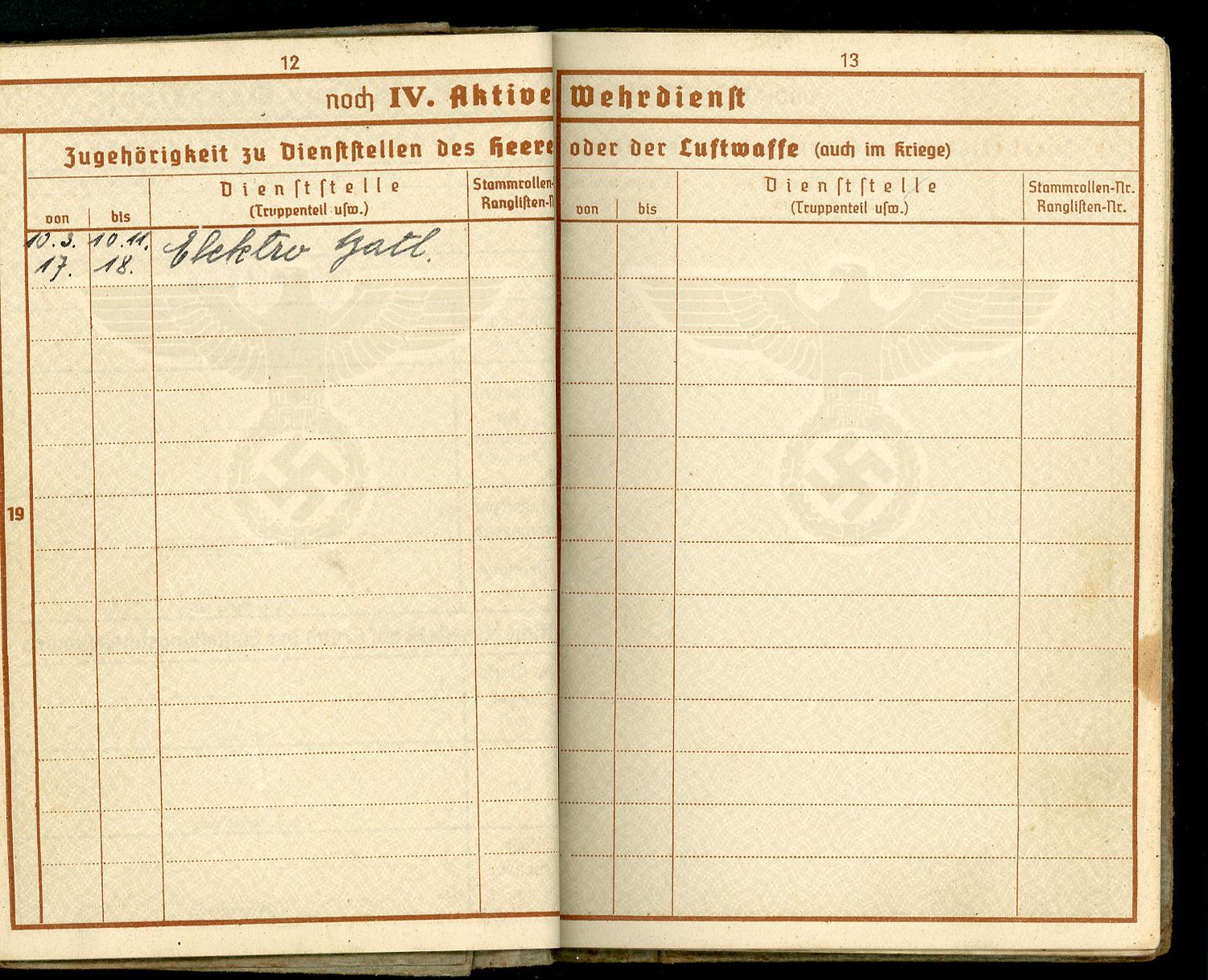 FACEBOOK AUCTION - German WW2 Wehrpass For Austrian Man, 2nd Pattern, WW1 Veteran, 2 Awards, NCO, Electrical Engineer,  A*