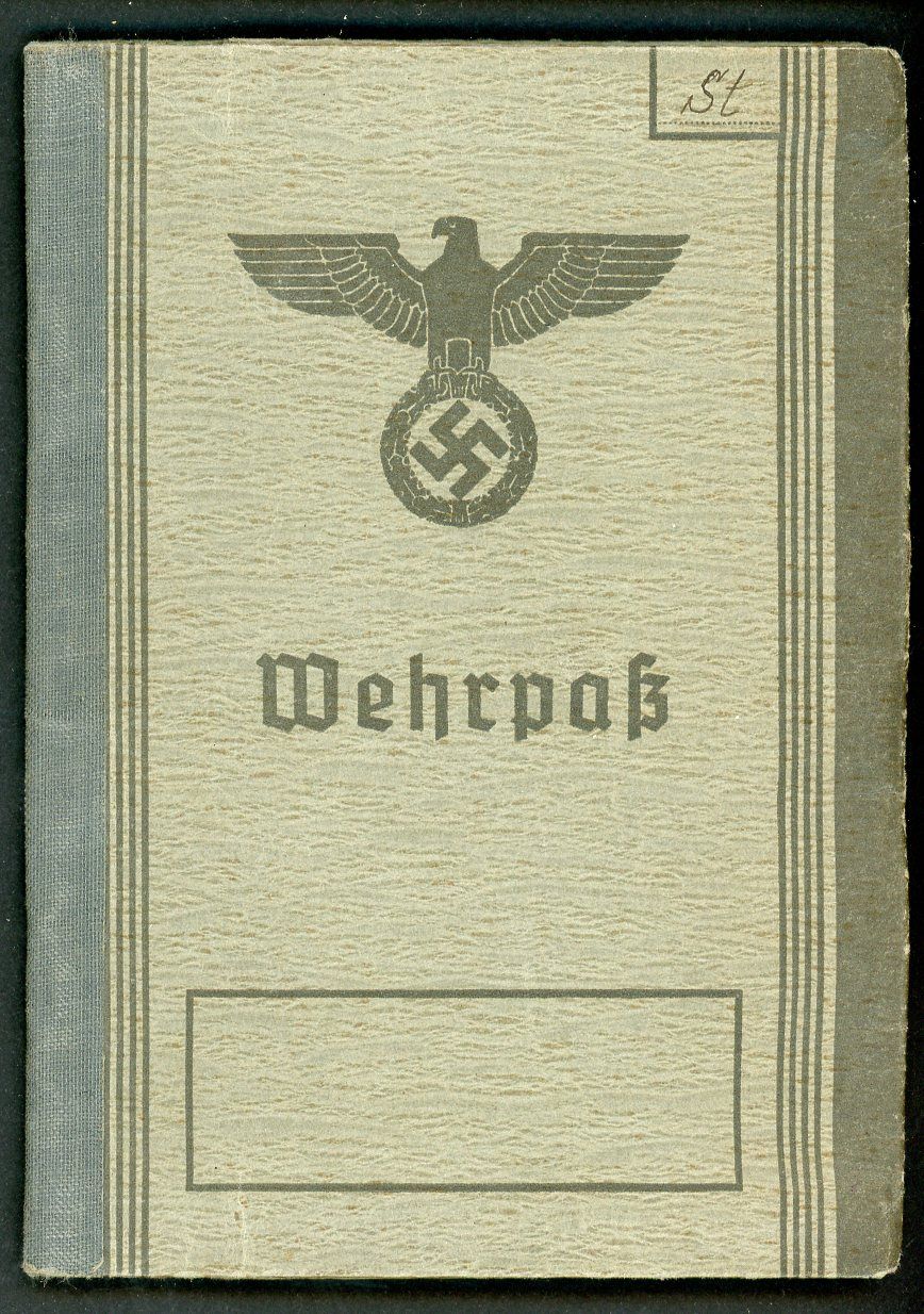 FACEBOOK AUCTION - German WW2 Wehrpass, 2nd Pattern, Walter Streupel, B*
