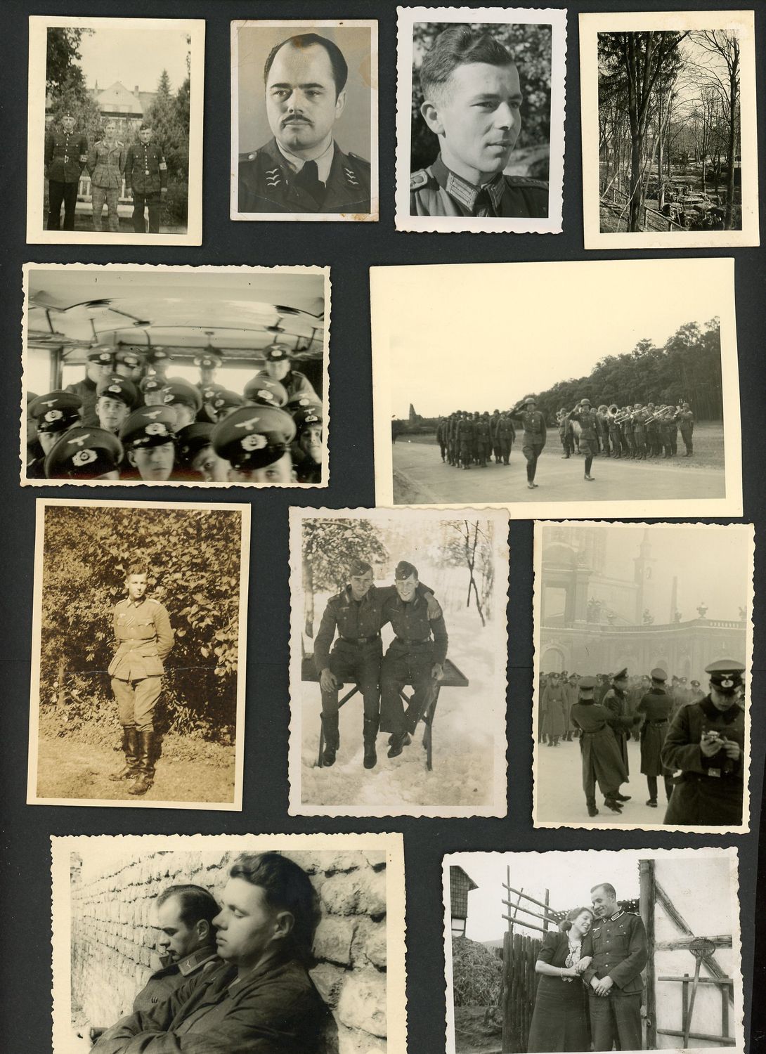 FACEBOOK AUCTION - Lot of 40 German WW2 Photos - Portraits, Groups, POWs, Vehicles, Flag, Horses, Field &amp; More!