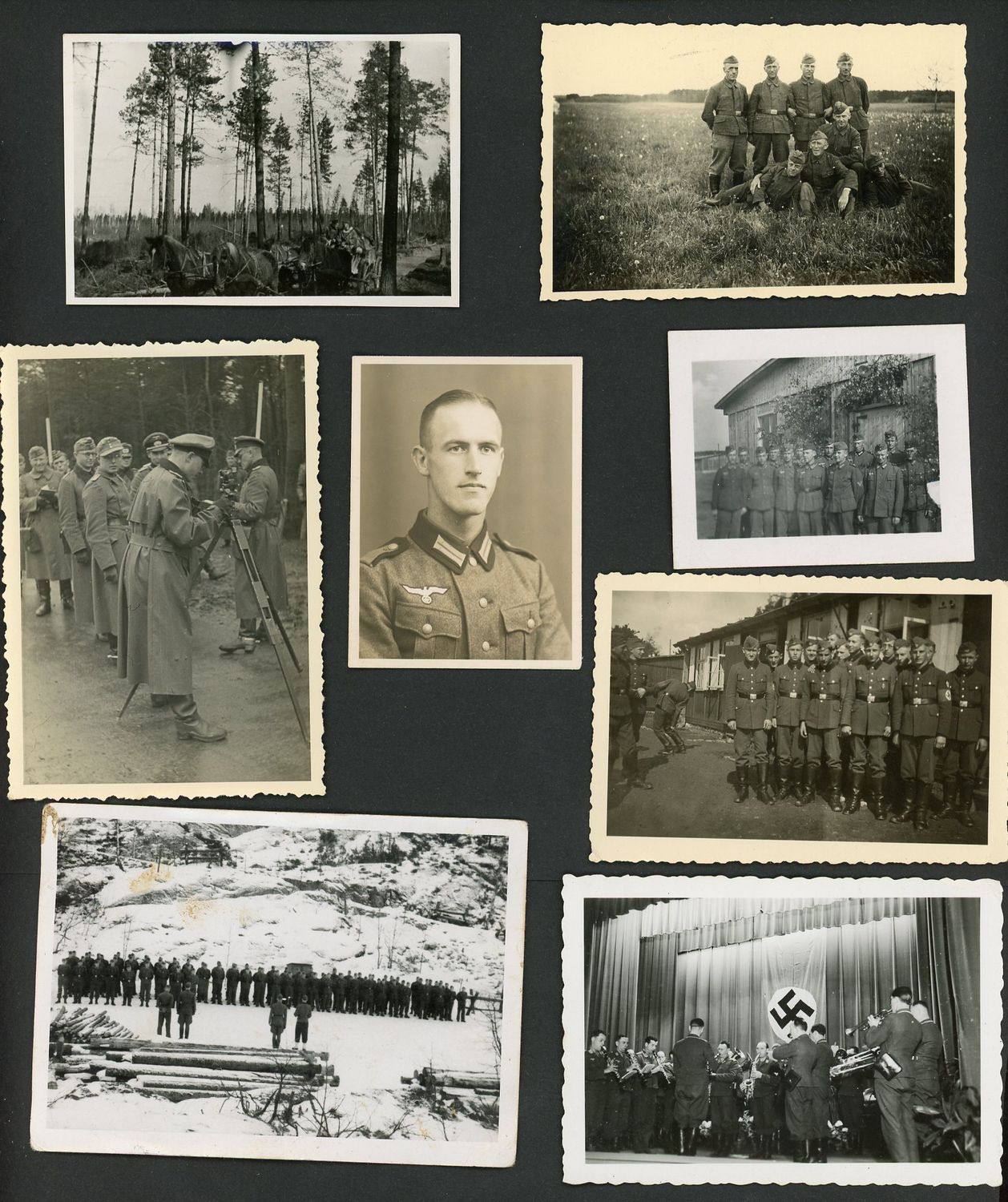 FACEBOOK AUCTION - Lot of 40 German WW2 Photos - Portraits, Groups, POWs, Vehicles, Flag, Horses, Field &amp; More!