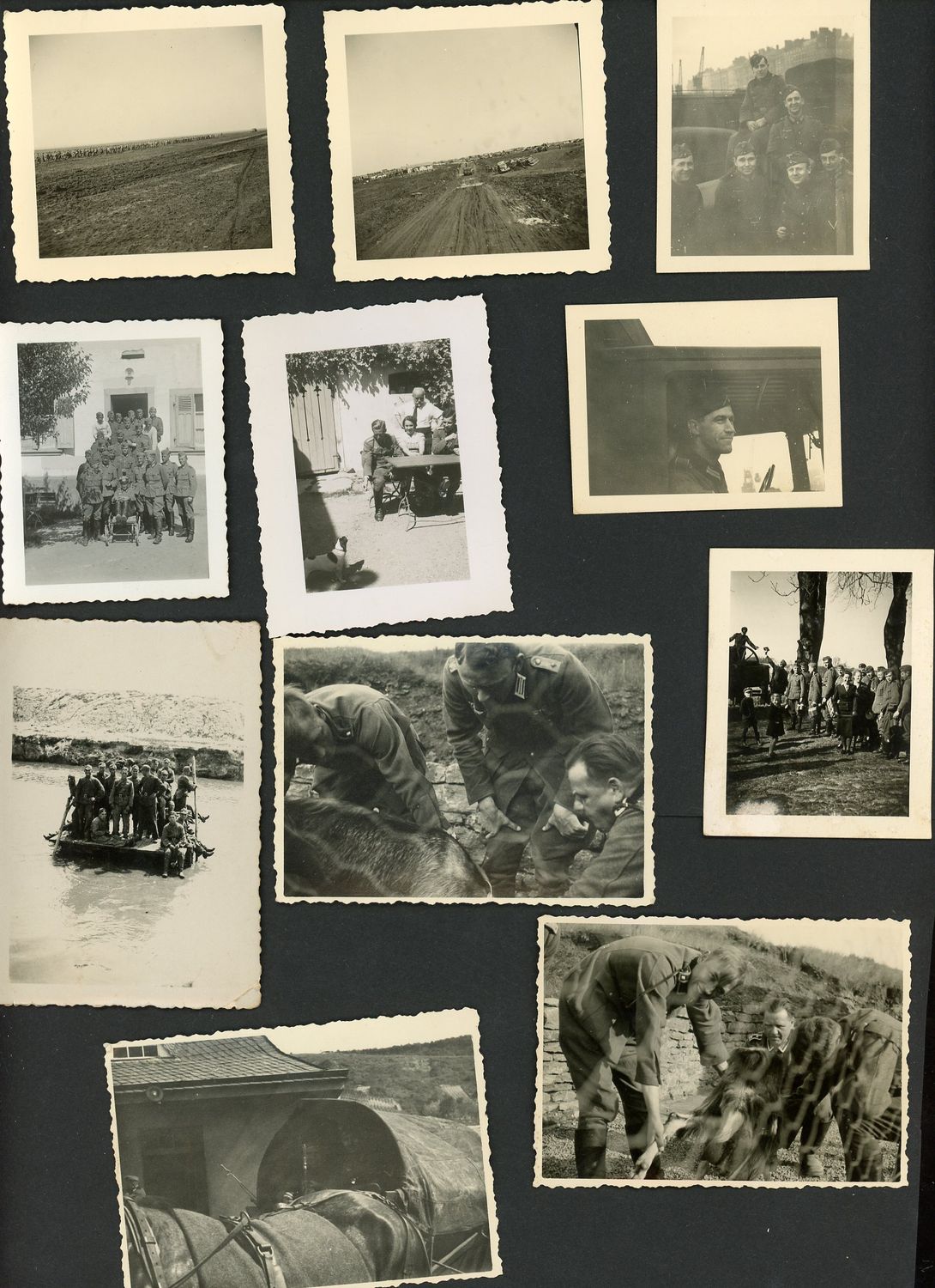 FACEBOOK AUCTION - Lot of 40 German WW2 Photos - Portraits, Groups, POWs, Vehicles, Flag, Horses, Field &amp; More!