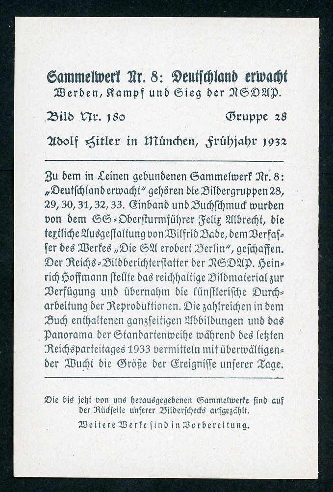 FACEBOOK AUCTION - German 3rd Reich Photo - Adolf H!tler Heil Salutes In Munich 1932 Wearing Party Armband, WW1 Iron Cross &amp; Wound Badge