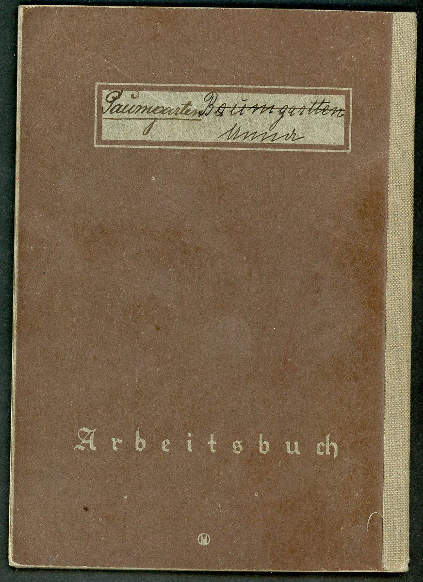 FACEBOOK AUCTION - German WW2 Arbeitsbuch 2nd Pattern For Woman Who Worked in Fashion Salon1939 through 1948, Held One Job For 9 Years!