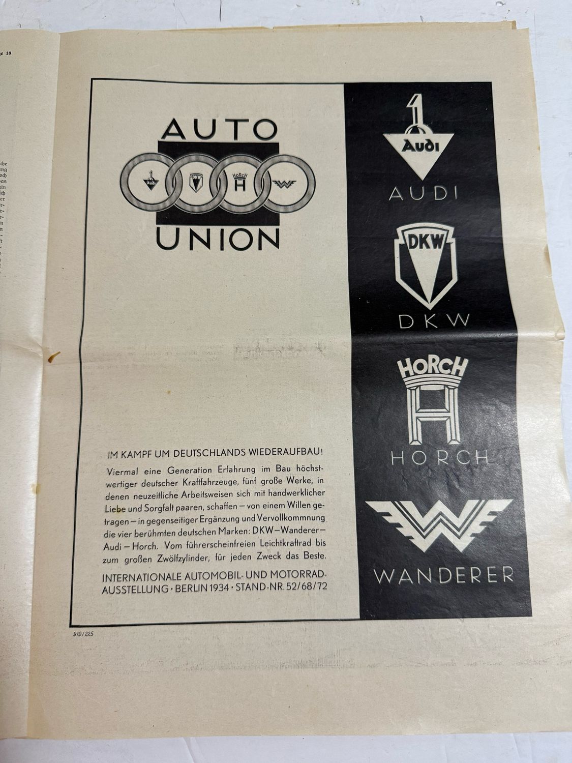 FACEBOOK AUCTION - March 1934 illustrated Observer Magazine - Images of Adolf, Himmler, Flags, Great Advertisements, Cars, SA Men &amp; More!