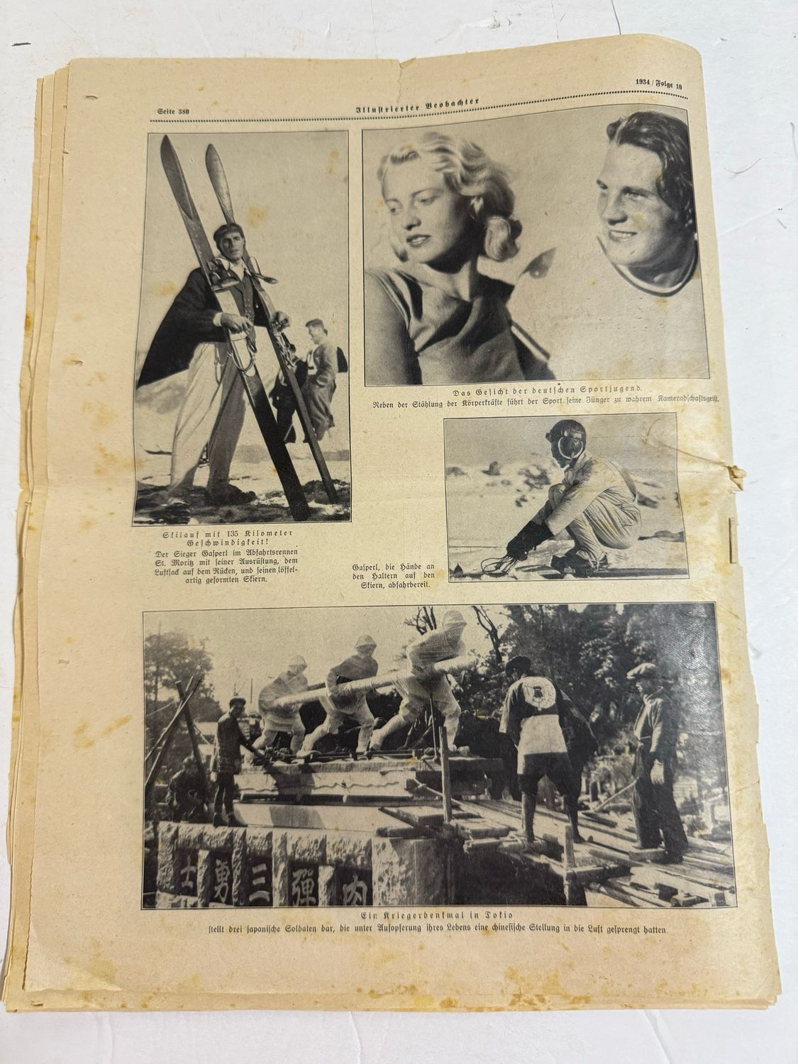 FACEBOOK AUCTION - March 1934 illustrated Observer Magazine - Images of Adolf, Himmler, Flags, Great Advertisements, Cars, SA Men &amp; More!