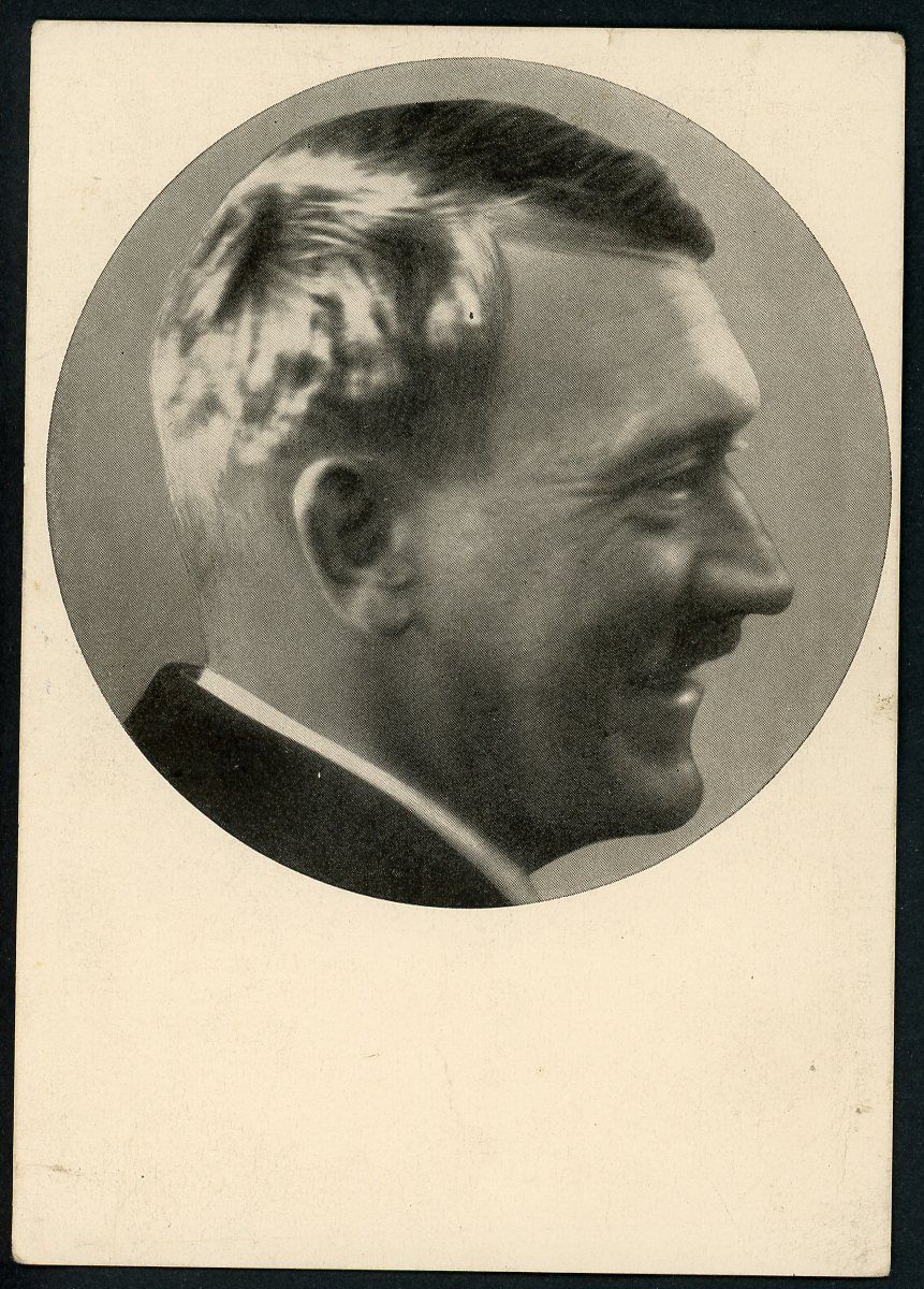 FACEBOOK AUCTION - Adolf H!tler Smiling Portrait Postcard, Erika Schmaus Munich Photographer