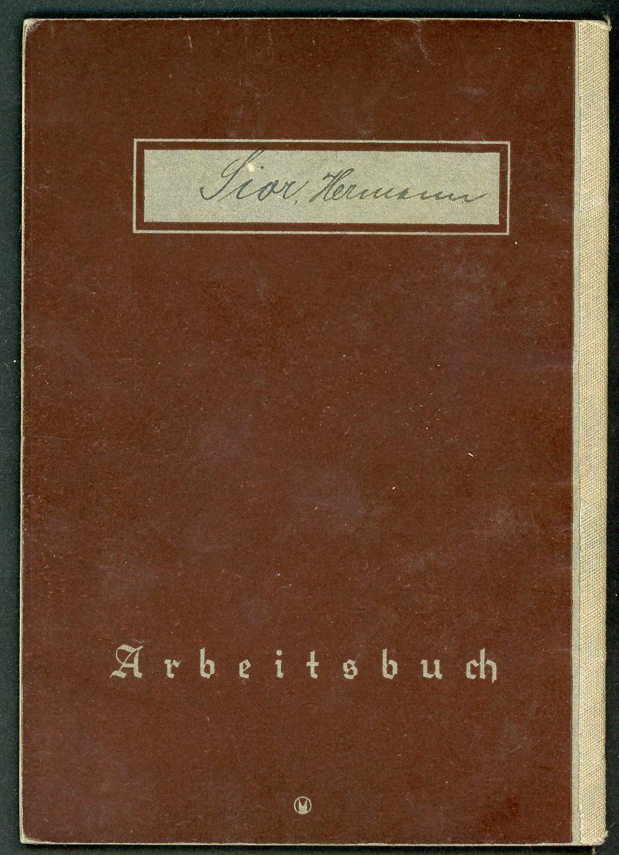 FACEBOOK AUCTION - German WW2 Arbeitsbuch For Hermann Siar, Gardener &amp; Officer Worker During Third Reich, B*