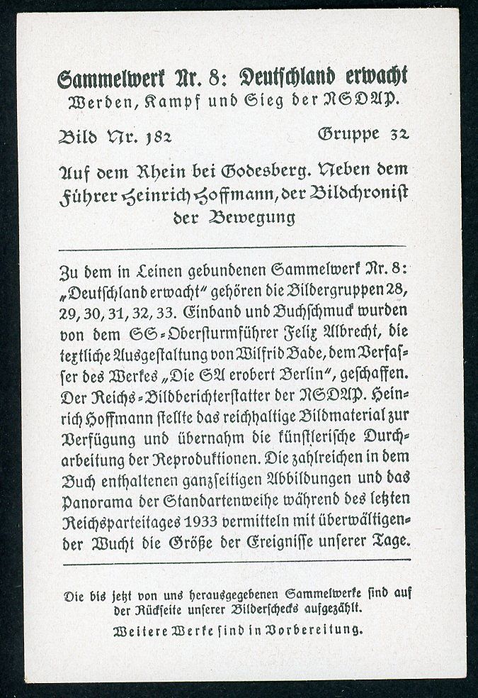FACEBOOK AUCTION - German 3rd Reich Photo - Adolf H!tler &amp; His Personal Photographer Heinrich Hoffmann + Elite SS Guard
