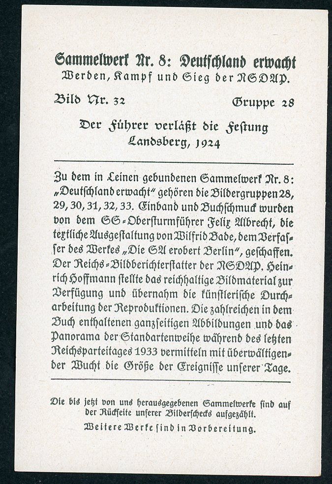 FACEBOOK AUCTION - German 3rd Reich Photo - Adolf H!tler Poses At Landsberg Prison in 1924, Future Leader of The German Empire