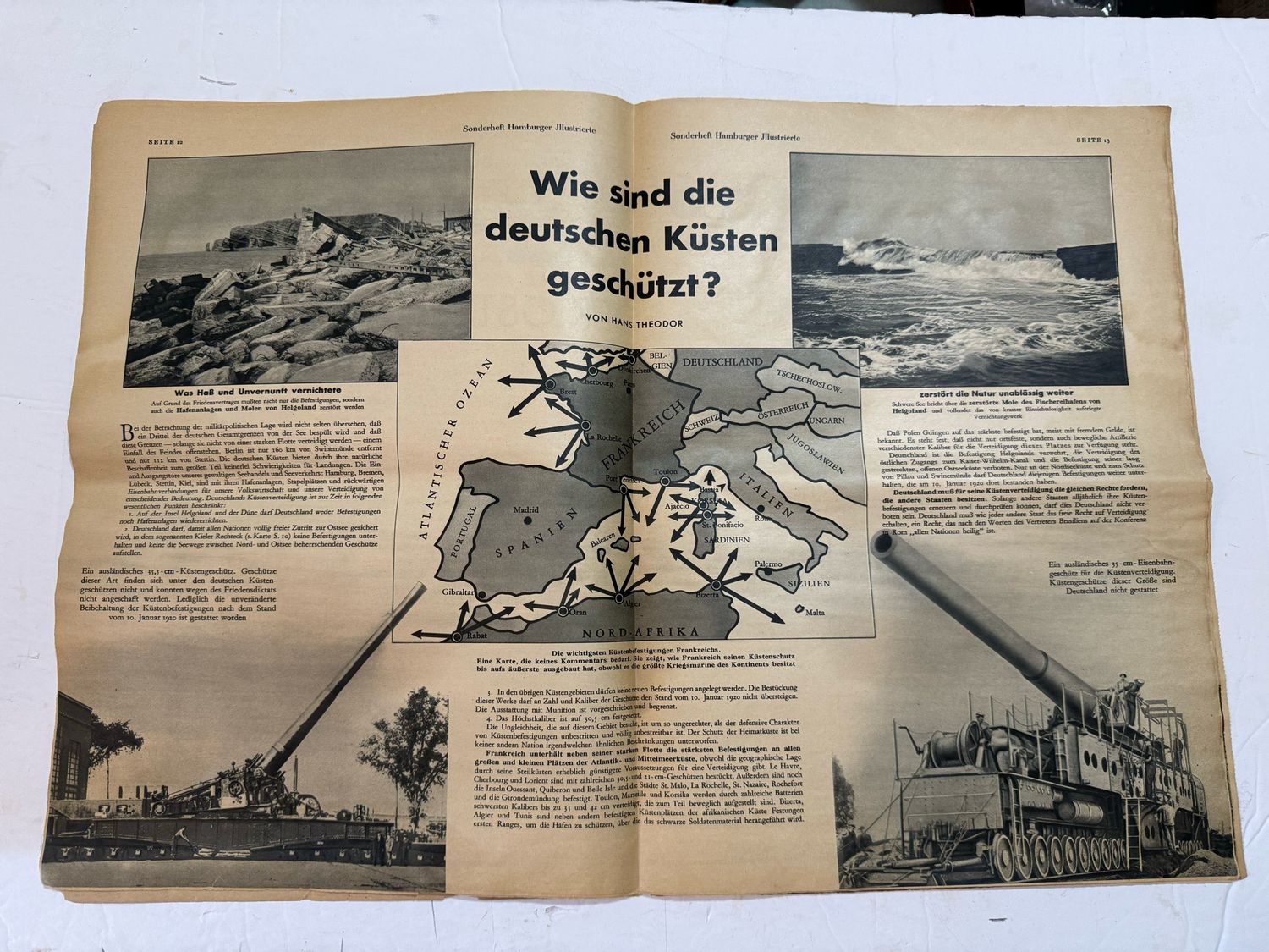 FACEBOOK AUCTION - 1933 German Magazine - Is Germany Safe At Sea? Covers The Pre Adolf German Navy And Concerns About Growth of French, British and Other Navies Versus German Navy