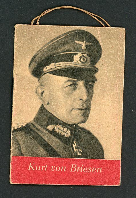 FACEBOOK AUCTION - German WW2 Army General Kurt von Briesen Knights Cross Mini Booklet From WHW Tag Der Wehrmacht 1942/43