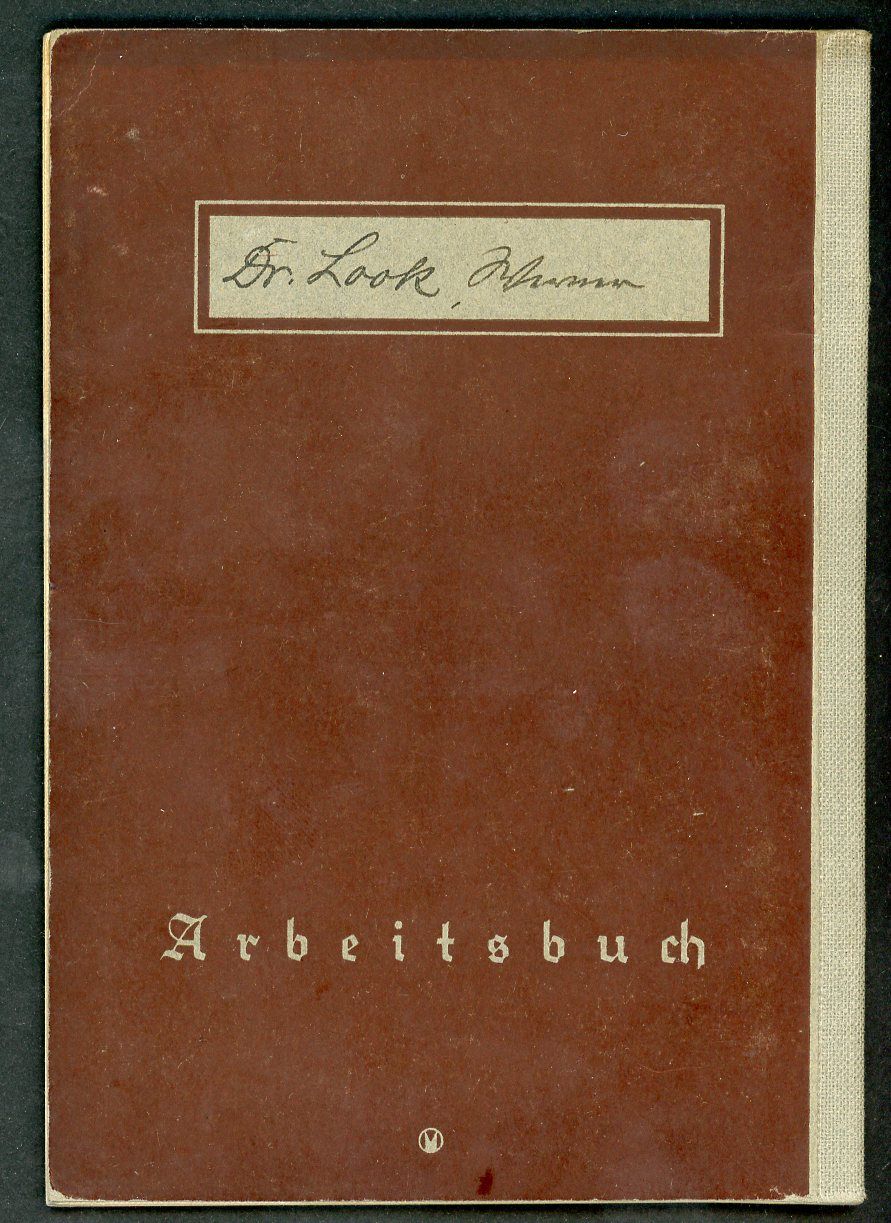 FACEBOOK AUCTION - German Third Reich Arbeitsbuch For A Doctor Who Worked For Reich Air Force Institute for Air Defense