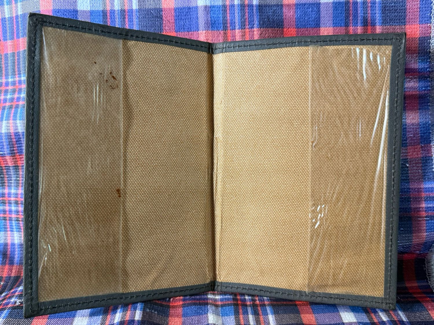 Z FACEBOOK AUCTION - Rare German Deutsches Reich Soldbuch Cover To Protect Soldier&#39;s Soldbuch, Eagle/Swaz On Front