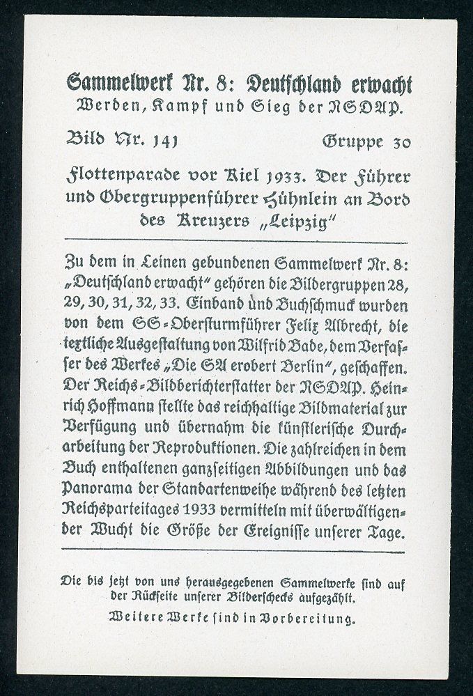 FACEBOOK AUCTION - German Third Reich Photo - Adolf H!tler On Board The Cruiser Leipzig Kriegsmarine War Ship