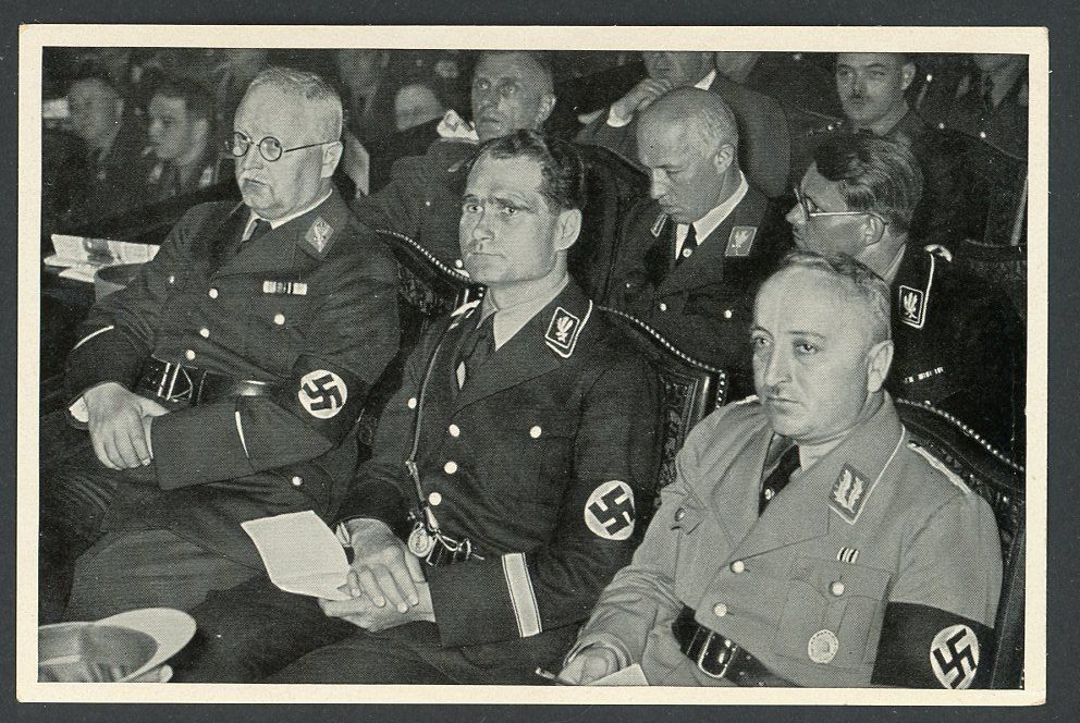 FACEBOOK AUCTION - German Third Reich Photo - Rudolf Hess &amp; Dr Robert Ley At The Arbeitsfront Congress 1933