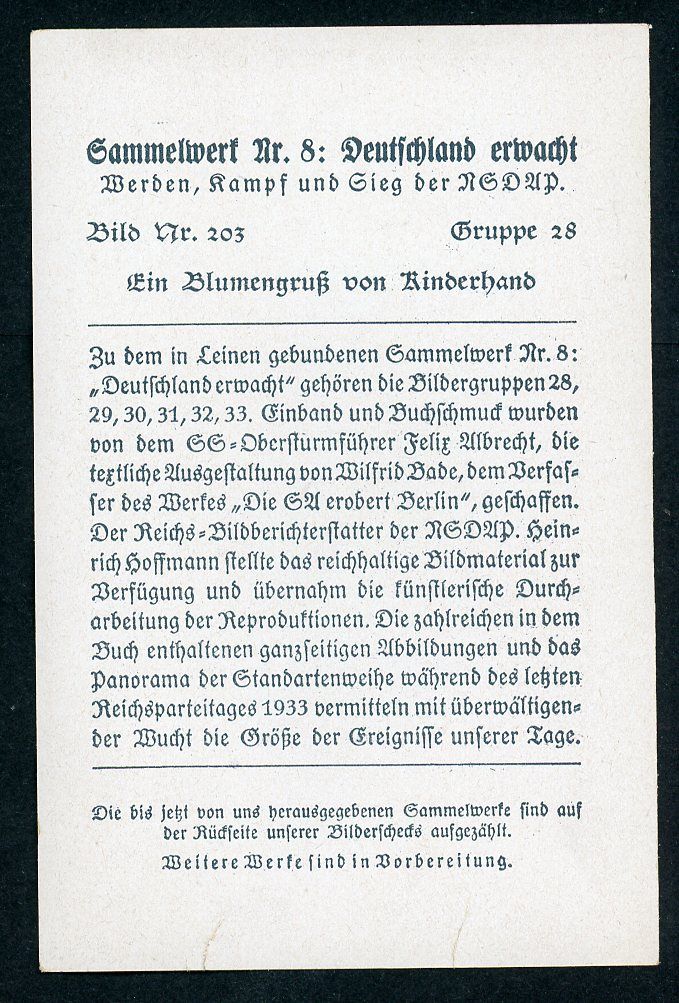 FACEBOOK AUCTION - German Third Reich Photo -Adolf H!tler Smiles And Receives Flowers From Little Girl