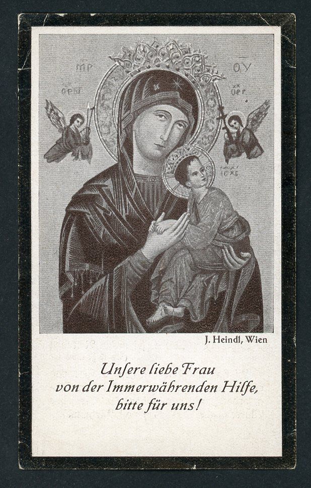 FACEBOOK AUCTION - German WW2 Death Card Unteroffizier Franz Weingartner Theology Student KIA April 2nd, 1944 Tarnawka Russian Front