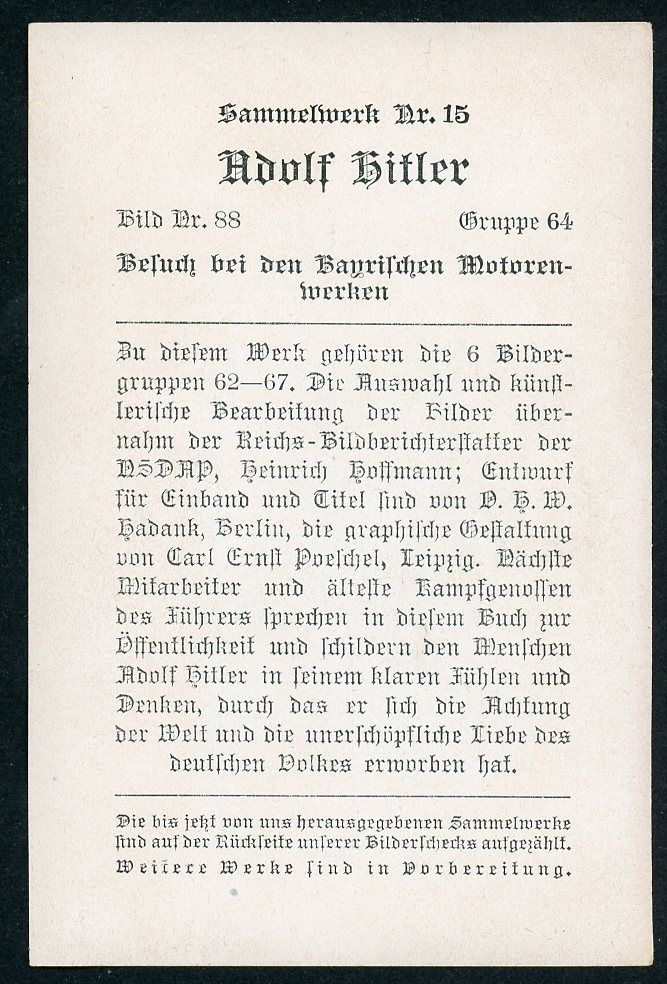 FACEBOOK AUCTION - German 3rd Reich Photo - Adolf H!tler Tours The BMW Automobile Engine Design Department