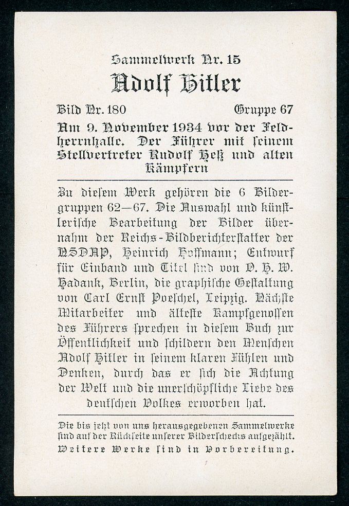 FACEBOOK AUCTION - German 3rd Reich Photo - Adolf H!tler, Heinrich Himmler, Rudolf Hess 11 Year Munich Anniversary + Blood Order Medal Worn By Several Men