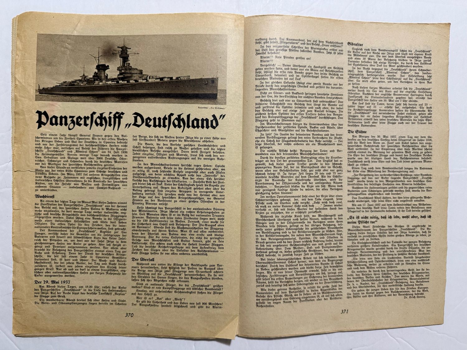 German Third Reich Magazine Hilf Mit! Illustrated German School Newspaper 1937 - Walther Darre, Battleship Deutschland, H!tler Flag At Nurnberg, HJ &amp; MORE!