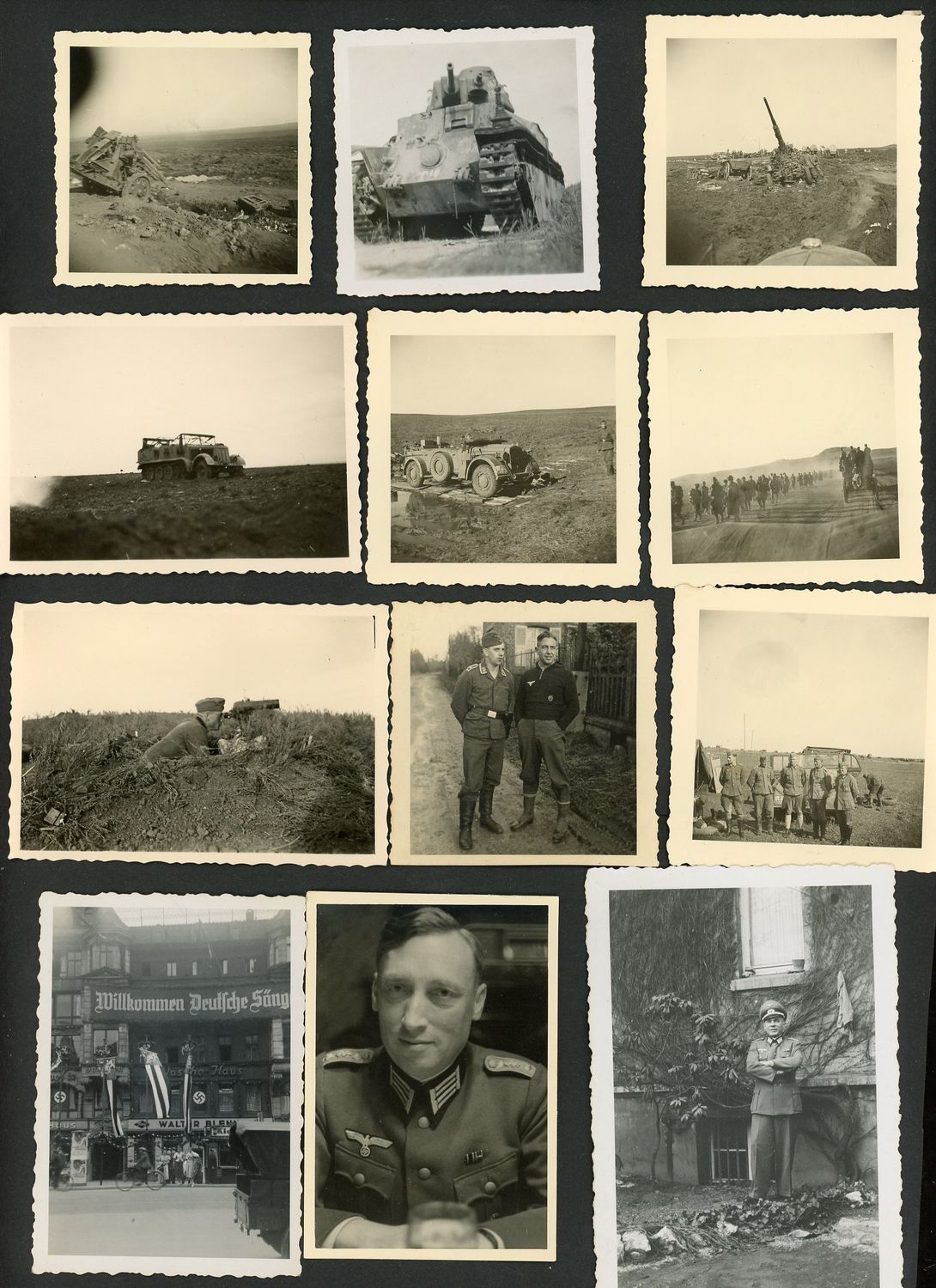 Lot of 25 German WW2 Photos - Tank, Flak, Artillery, Halftrack, Officers, Flags, POWs, Russian Front &amp; More!