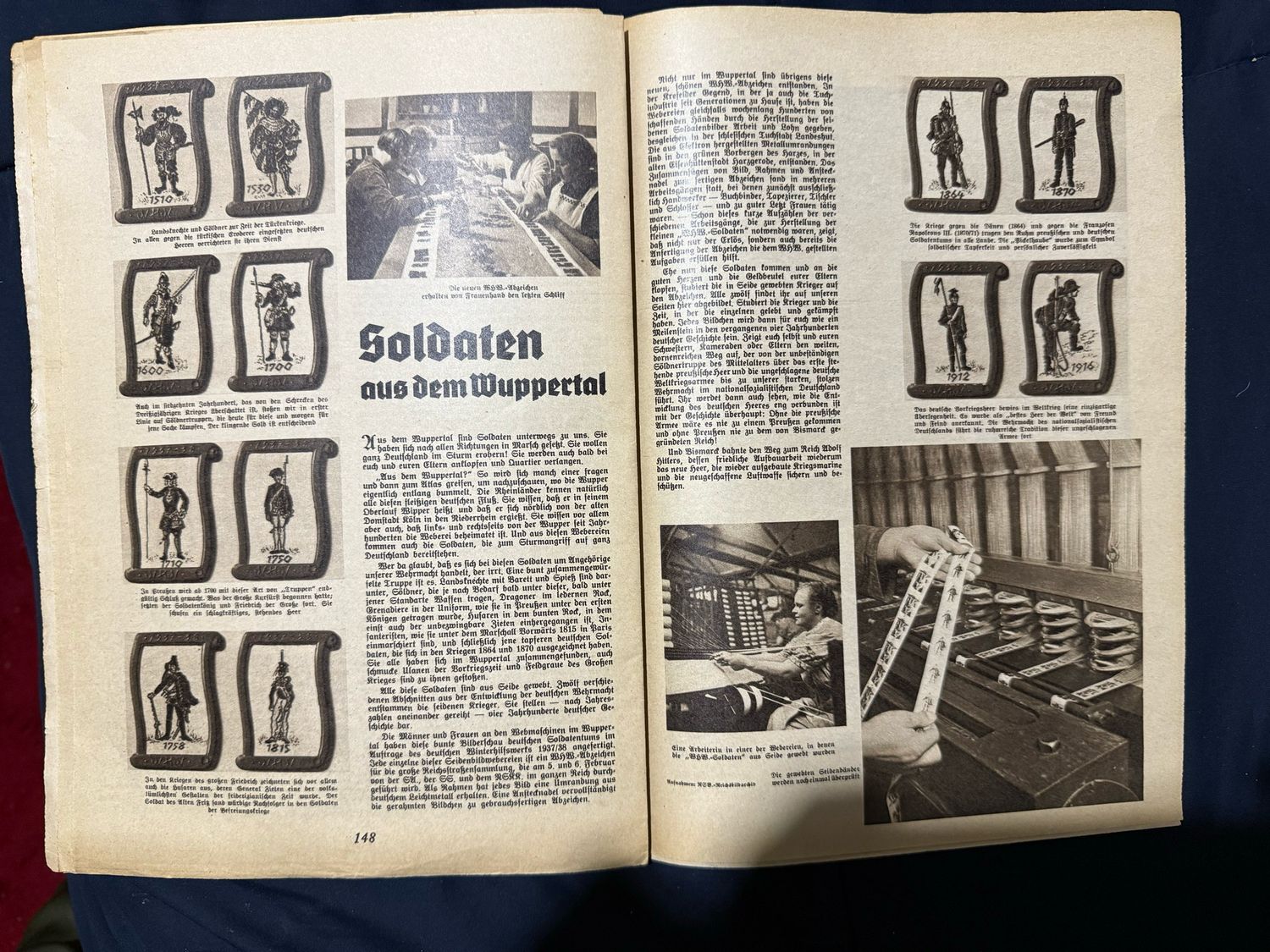 German Third Reich Magazine Hilf Mit! Illustrated German School Newspaper 1938 - Erich Ludendorff, How WHW Badges Are Made, Sudetenland, First Tannenberg, Adventure Story, Sheet Music &amp; MORE!