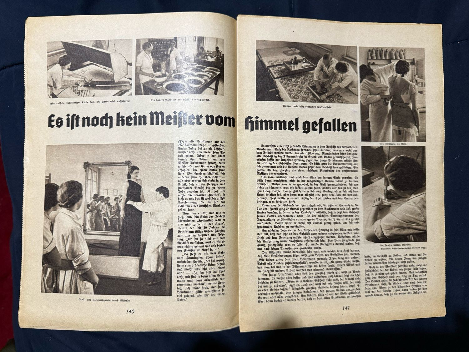 German Third Reich Magazine Hilf Mit! Illustrated German School Newspaper 1938 - Erich Ludendorff, How WHW Badges Are Made, Sudetenland, First Tannenberg, Adventure Story, Sheet Music &amp; MORE!