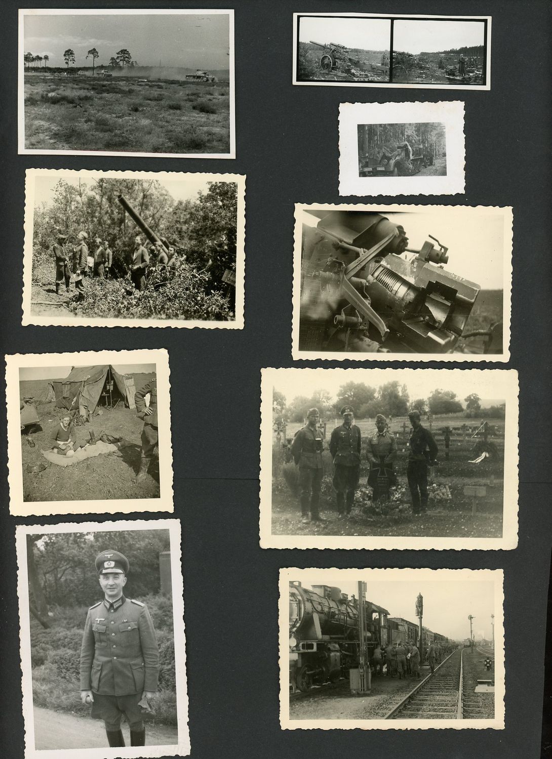 Lot of 25 German WW2 Photos - Tanks, Artillery, Halftrack, Officers, Train, DRB, Army, RAD