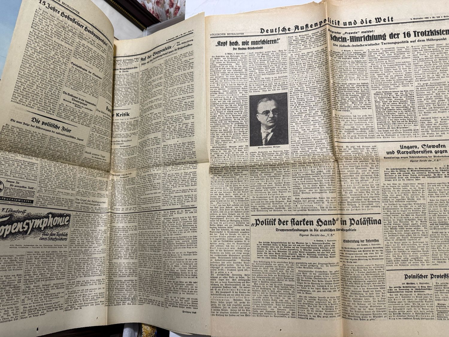 September 1936 Complete Edition of The Völkischer Beobachter - Official German Partei Newspaper