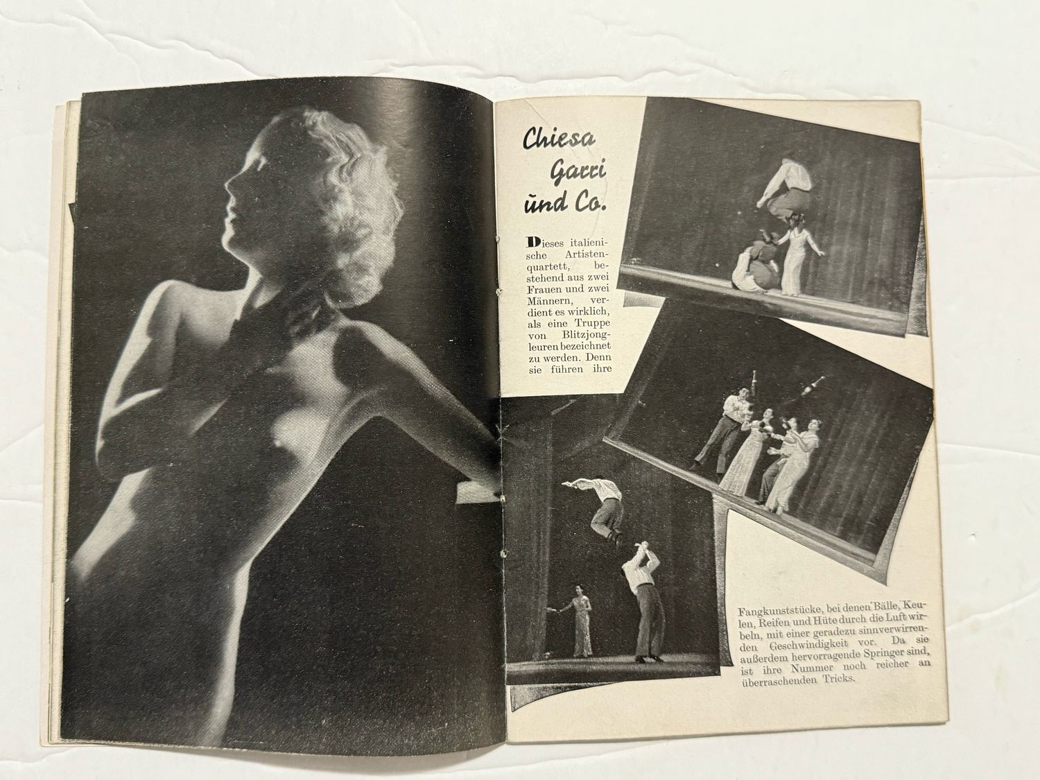 Berlin March 1940 Winter Garden Theater Program Booklet - Actors, Photos, Advertisements, Nudes, Etc.