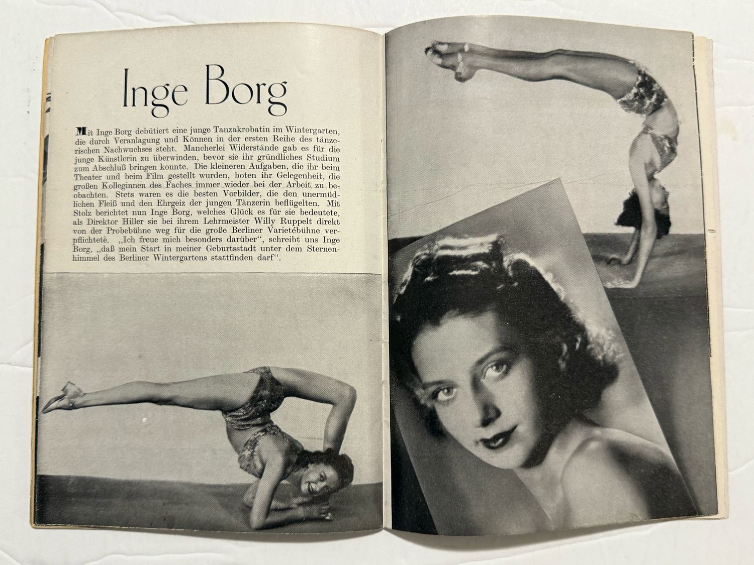 Berlin March 1940 Winter Garden Theater Program Booklet - Actors, Photos, Advertisements, Nudes, Etc.