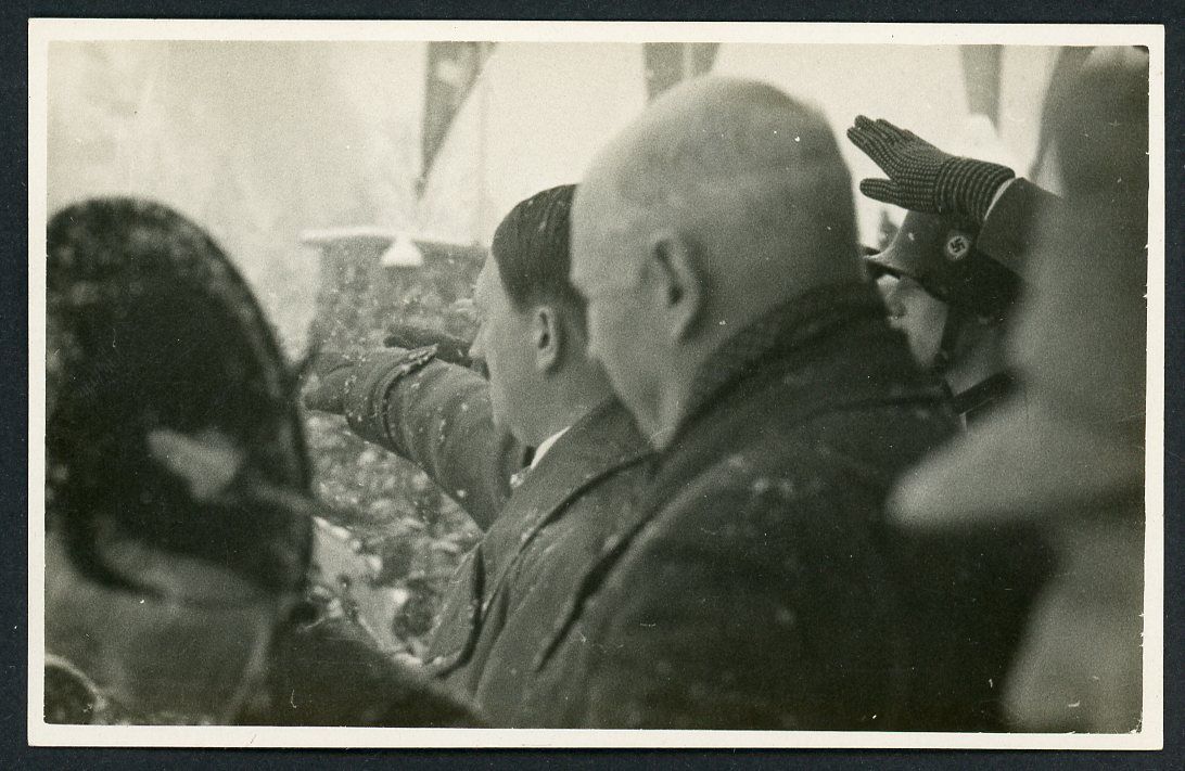 Adolf H Photo Taken During 1936 Winter Olympics in Germany