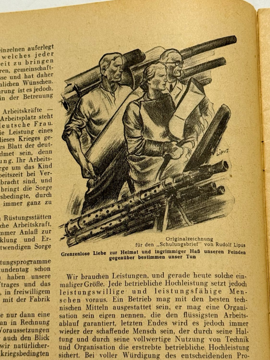 German Wartime Third Reich Magazine Der Schulungsbrief 1943 - Illustrations, Articles, Propaganda, Etc.