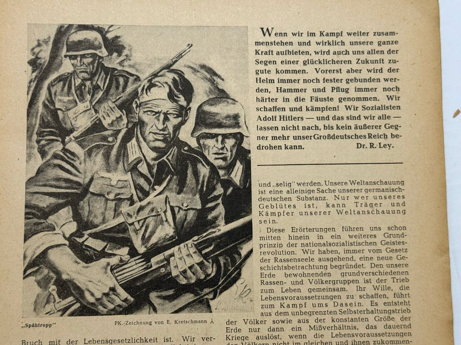 German Wartime Third Reich Magazine Der Schulungsbrief 1943 - Illustrations, Articles, Propaganda, Etc.