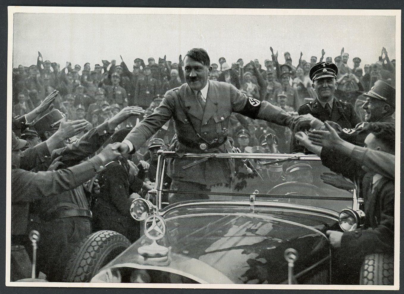 German Third Reich Photo - Der Fuhrer Greeted By The People During ReichsParteiTag Nurnberg Rally 1933