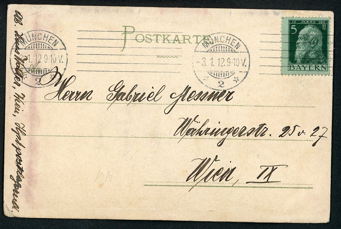 German Postcard Munich Hofbrauhaus Beer Hall / Restaurant In 1912, Later Site Of Adolf&#39;s Movement!