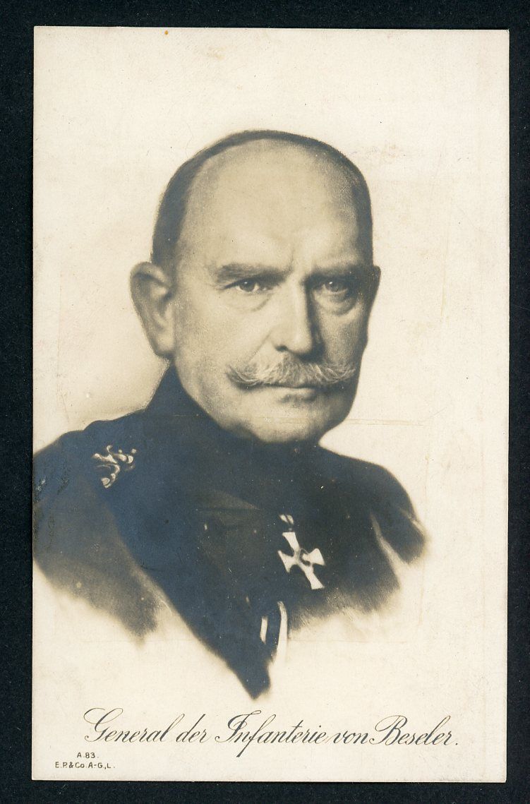 German WW1 Photo Postcard General der Infantry von Beseler - Franco Prussian War Veteran + WW1