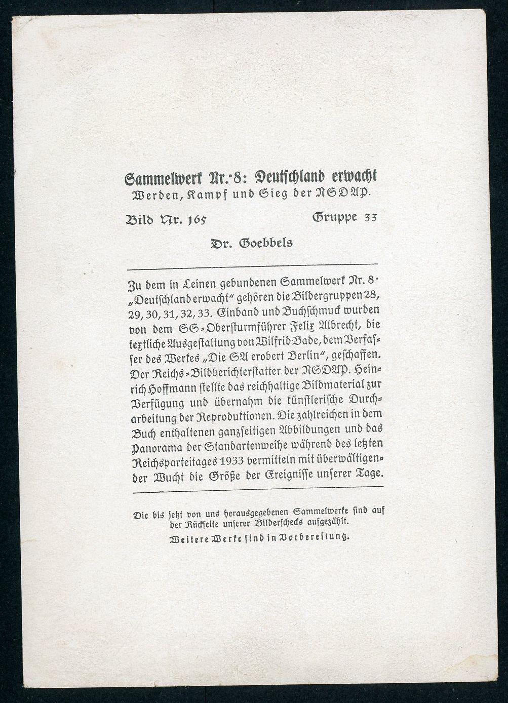 German Third Reich Photo - Portrait Of Propaganda Minister Josef Goebbels