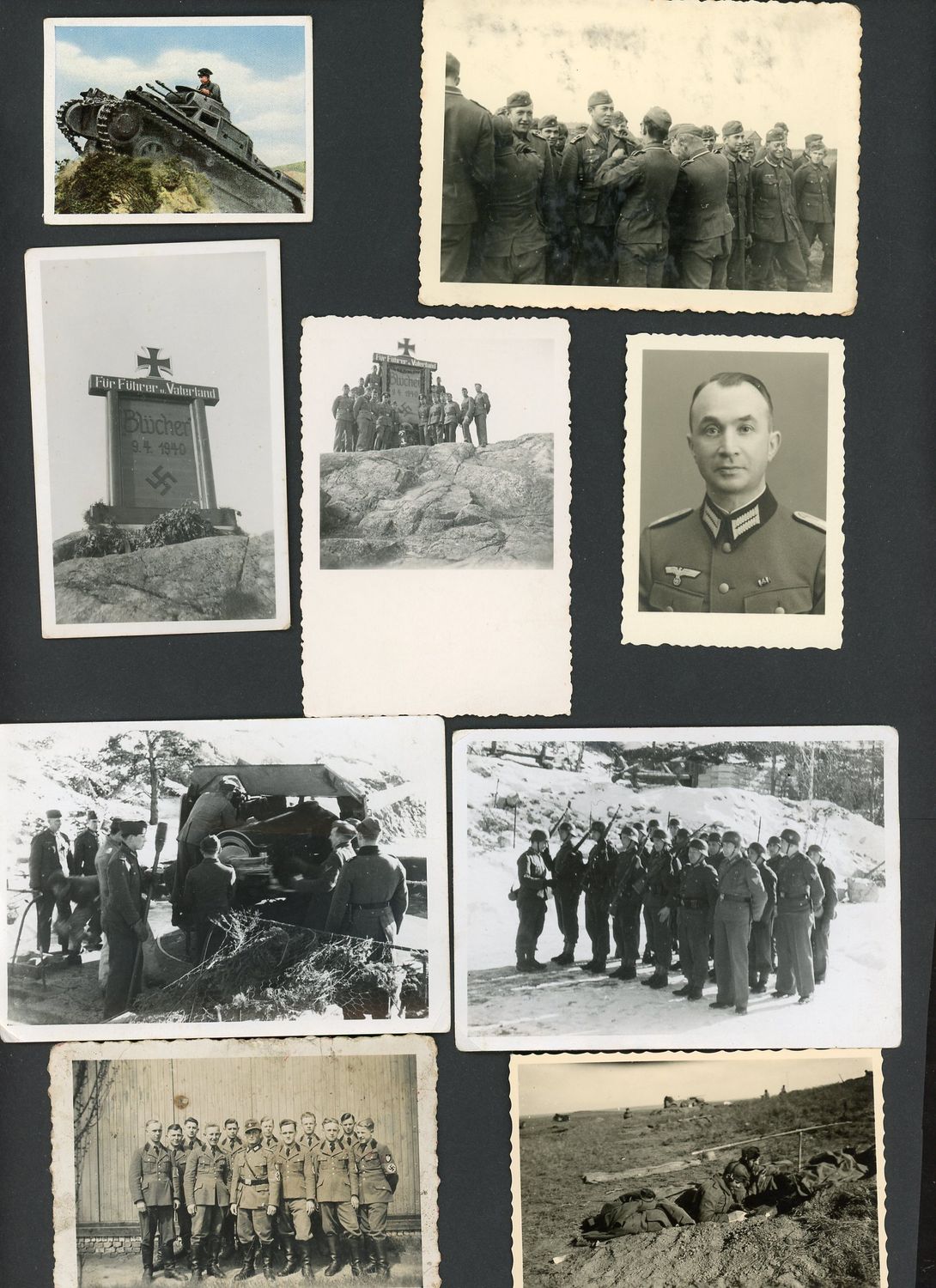 Lot of 25 German WW2 Photos -  Large Caliber Coastal Artillery, Swaz Flags, Portraits, Award Ceremony, Marine HJ, Officers &amp; More!