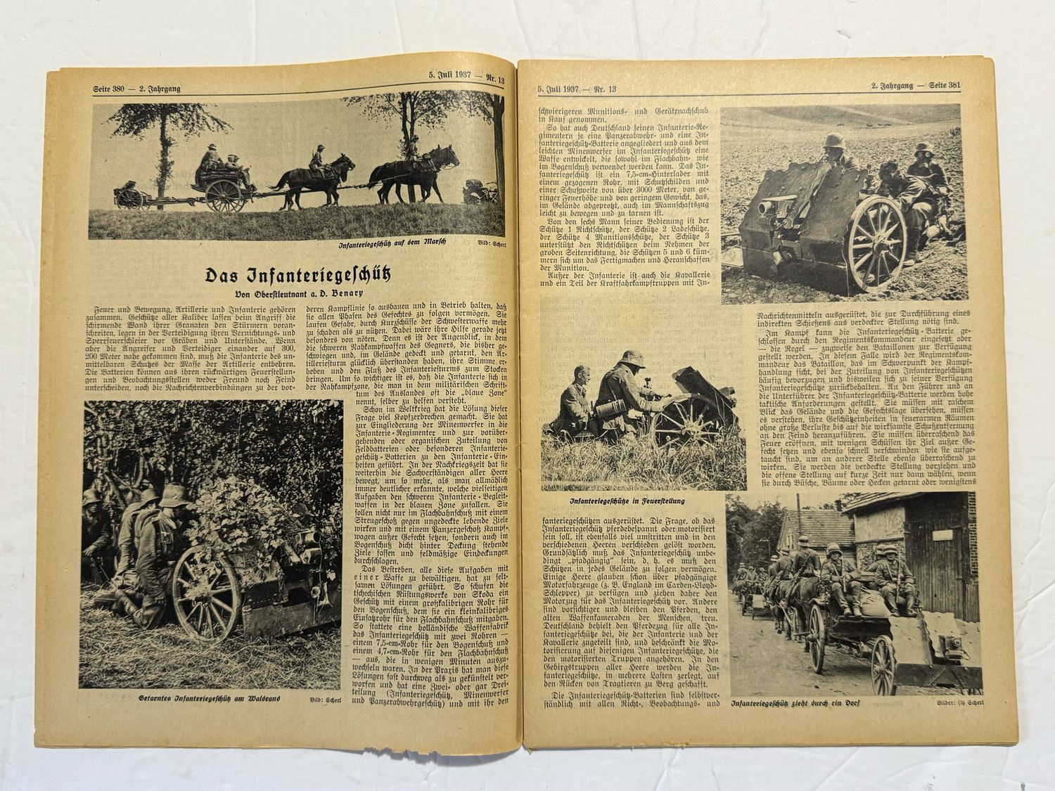 German Third Reich Veteran&#39;s Magazine Soldatenbund 1937 - Great Images - Generals, US Marines in Kiel, Wehrmacht Weapons, WW1 Stories &amp; MORE!