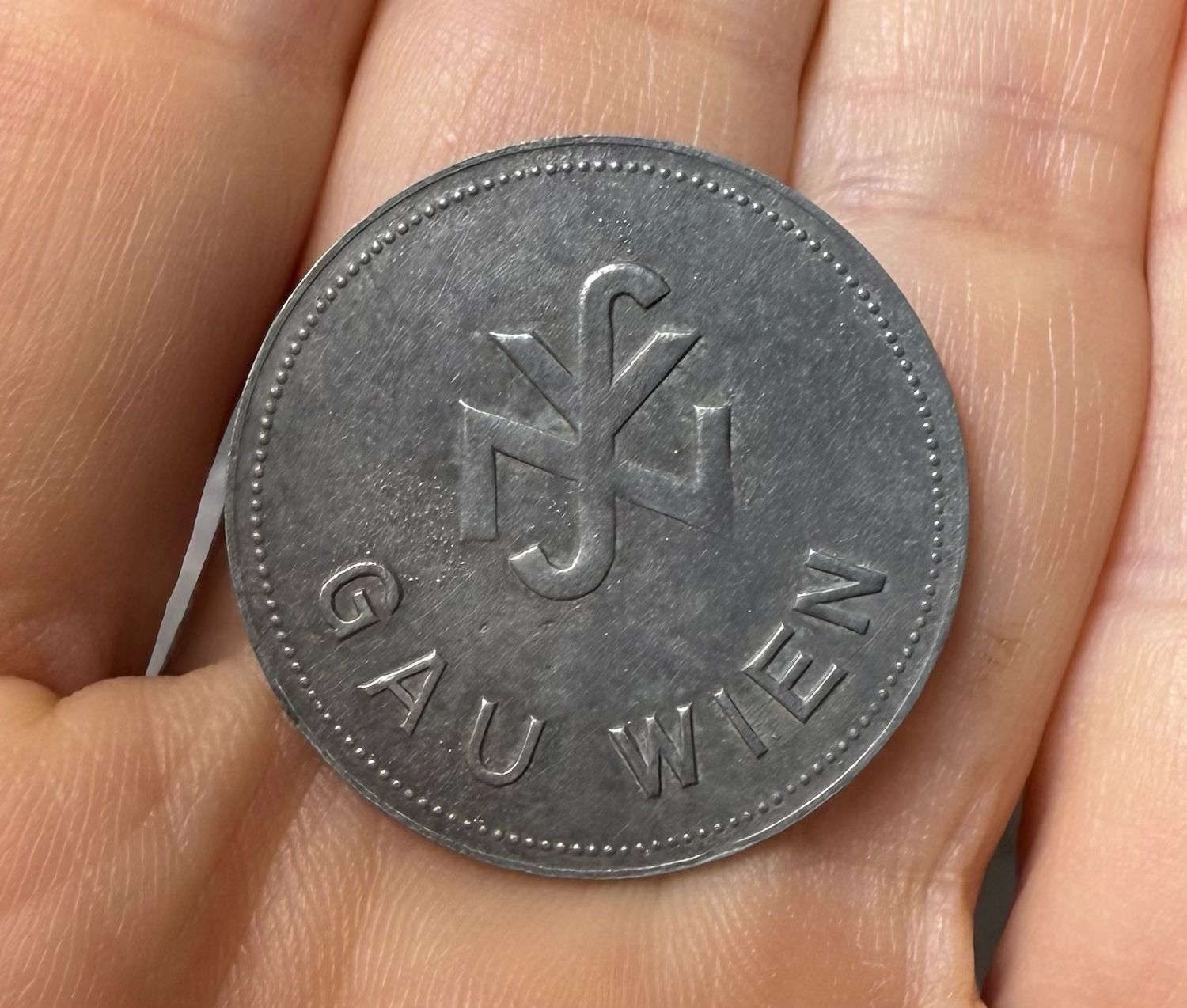 Z German WHW NSV Gau Vienna Token Coin Winterhilfswerk