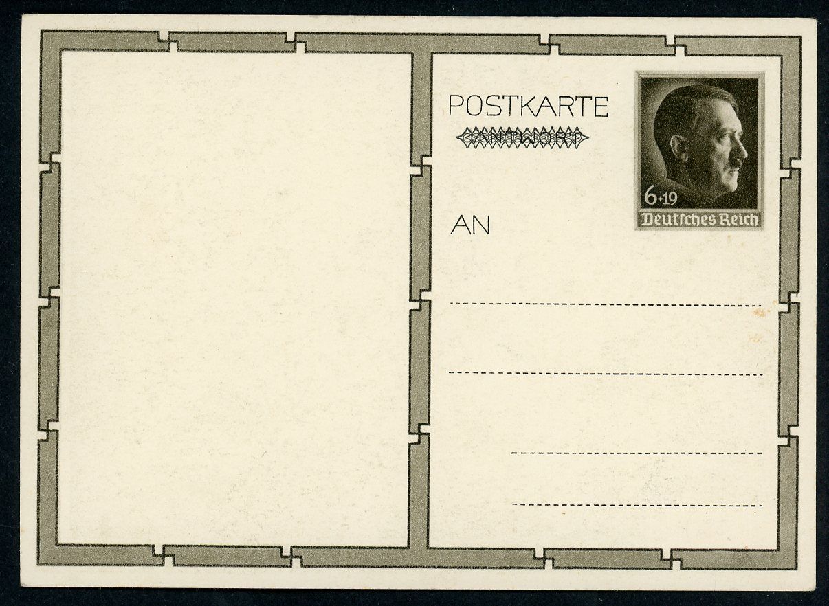 Adolf Der Fuhrer Postcard - Greeting The Happy BDM Female HJ Girls